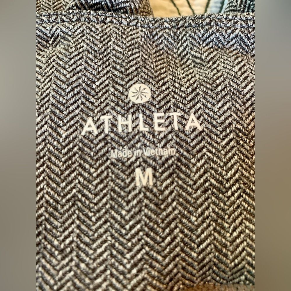 Athleta Leggings Women’s Medium Herringbone Grey Tights - Picture 7 of 9